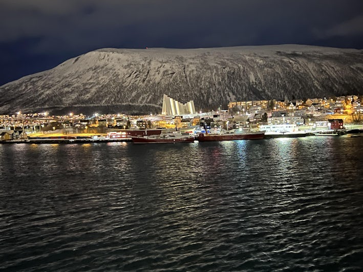 View of Tromso from Viking Venus. Photo: Harriet Baskas