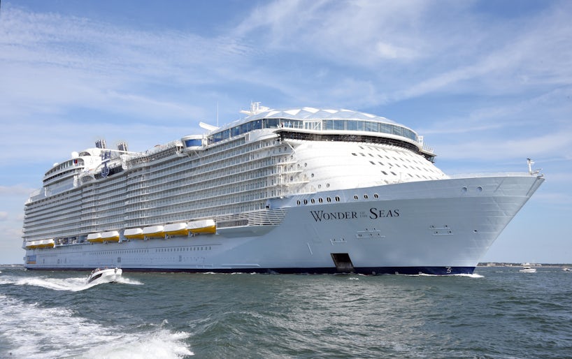 Wonder of the Seas is currently Royal Caribbean's largest cruise ship -- and the largest in the world