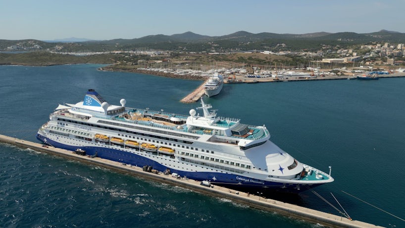 Exterior photo of Celestyal Discovery (Photo: Celestyal Cruises)