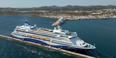 Exterior photo of Celestyal Discovery (Photo: Celestyal Cruises)