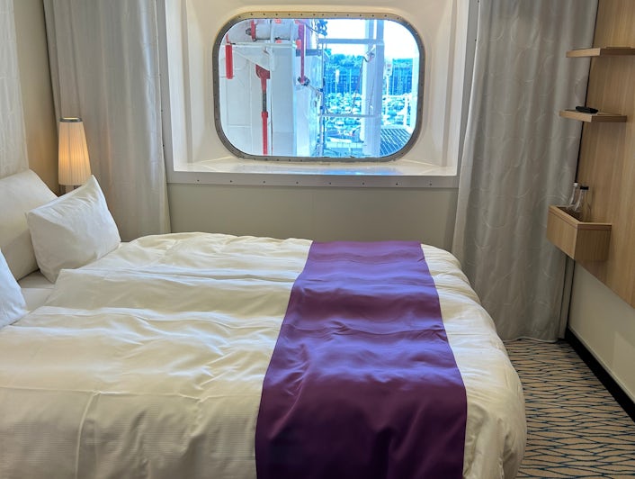 An ocean view cabin on Ambassador Cruise Line's new ship Ambition