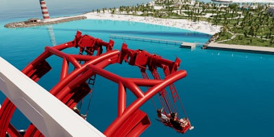 Cliffhanger, the first over-the-water swing ride at sea, will debut on MSC World America (Photo: MSC Cruises)