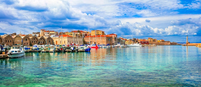 Chania Harbor, Crete Island, Greece (Photo: leoks/Shutterstock)