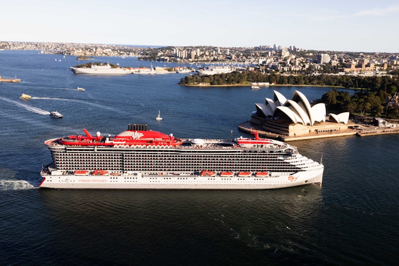 Virgin Voyages Resilient Lady arrives into Sydney Harbour