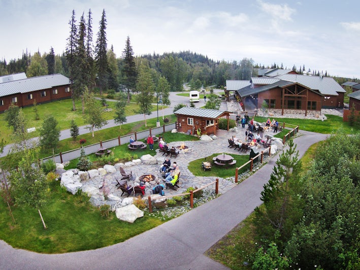 Aerial view of the Mt. McKinley Princess Wilderness Lodge (Photo: Princess Cruises)