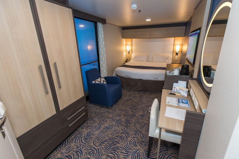 The Interior Cabin with Virtual Balcony on Anthem of the Seas. (Photo: Cruise Critic)