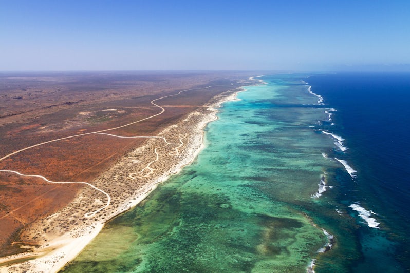 Aerial of Cape Range National Park and Ningaloo Reef, Exmouth Western Australia (Photo: Darkydoors/Shutterstock)