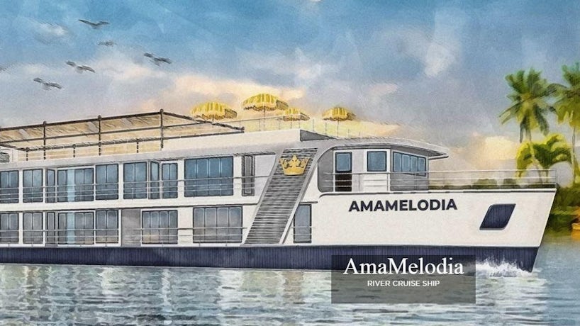 Rendering of AmaMelodia (Photo/AmaWaterways)