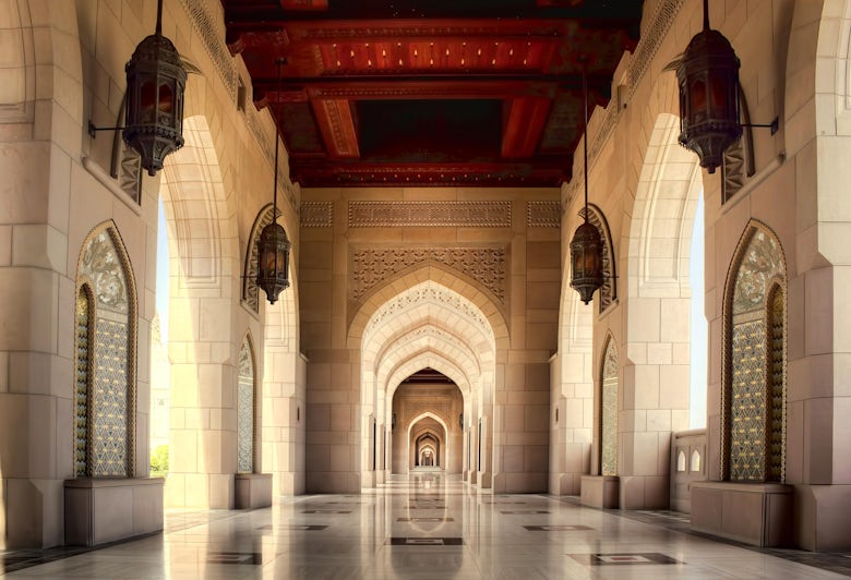 Sultan Qaboos Grand Mosque in Muscat, Oman (Photo: Naufal MQ/Shutterstock)