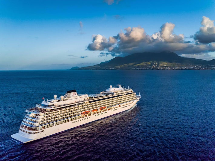 Exterior shot of Viking Ocean Cruises in St. Kitts