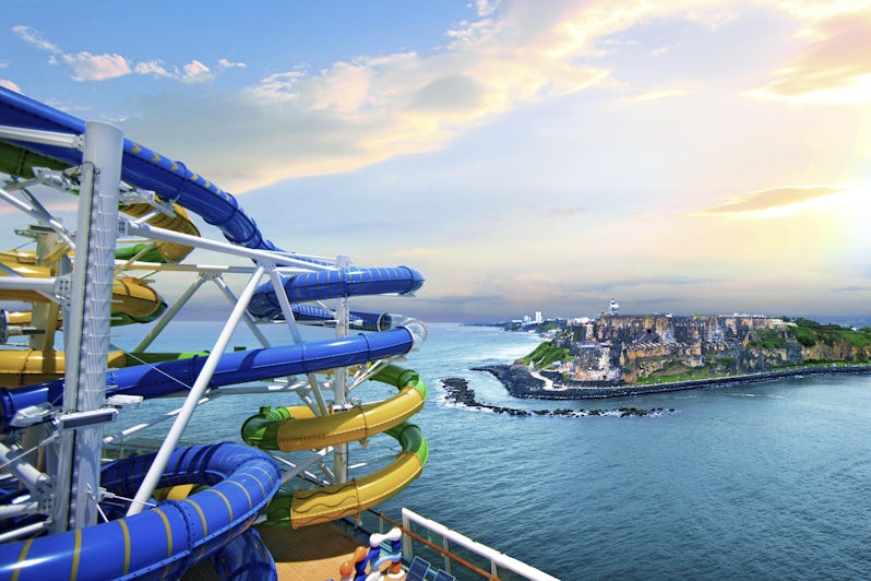 The Two New Perfect Storm Waterslides, Cyclone and Typhoon (Photo: Royal Caribbean International)