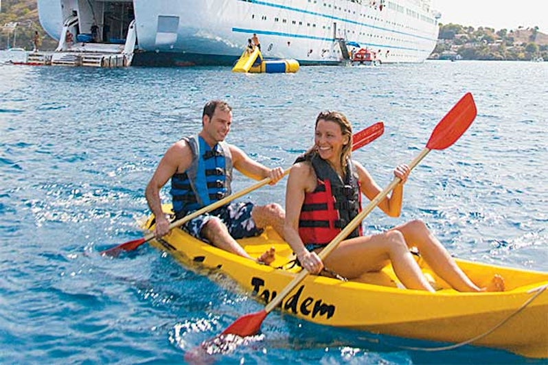 Kayaking couple