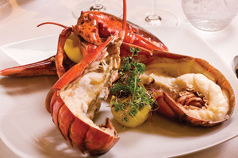 Lobster entree on Regent cruise