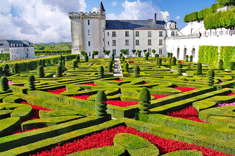 Beautiful Villandry castle , Loire valley, France