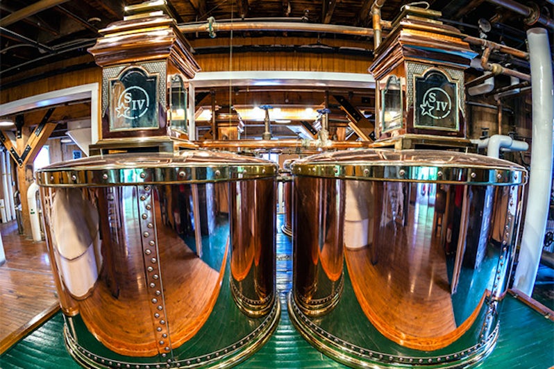 Image of original copper stills at Makers Mark bourbon distillery
