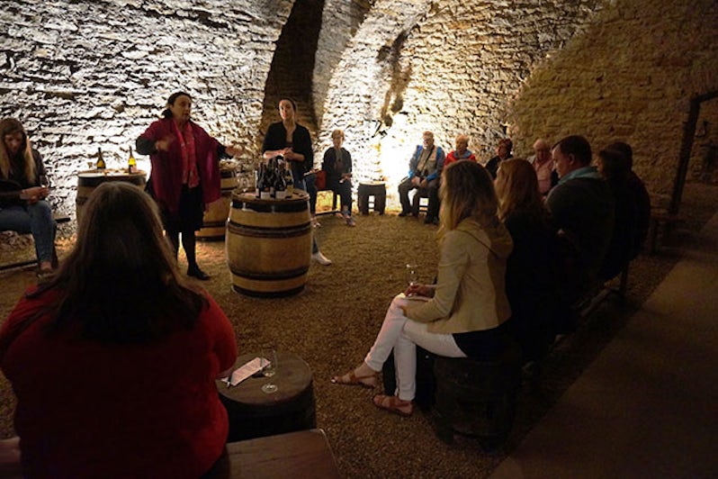 Wine tasting at the Chateau de Pierreclos