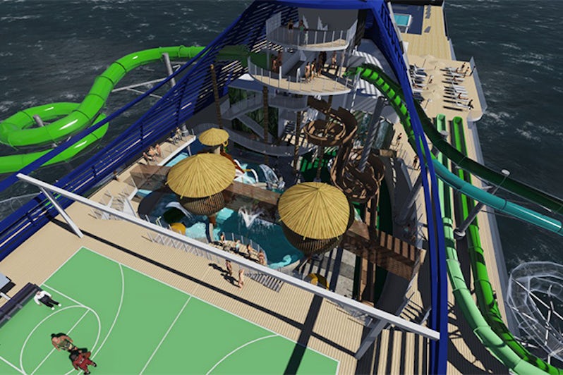 MSC Seaside aqua park rendering
