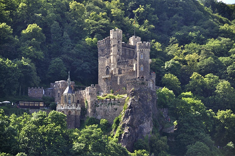 Castle Rheinstein at Rhine Valley in Germany