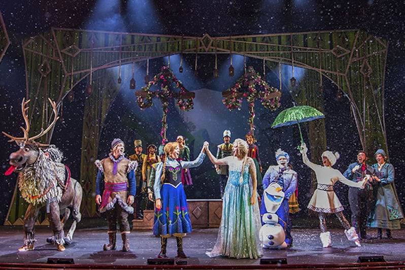 'Frozen, A Musical Spectacular' cast on stage