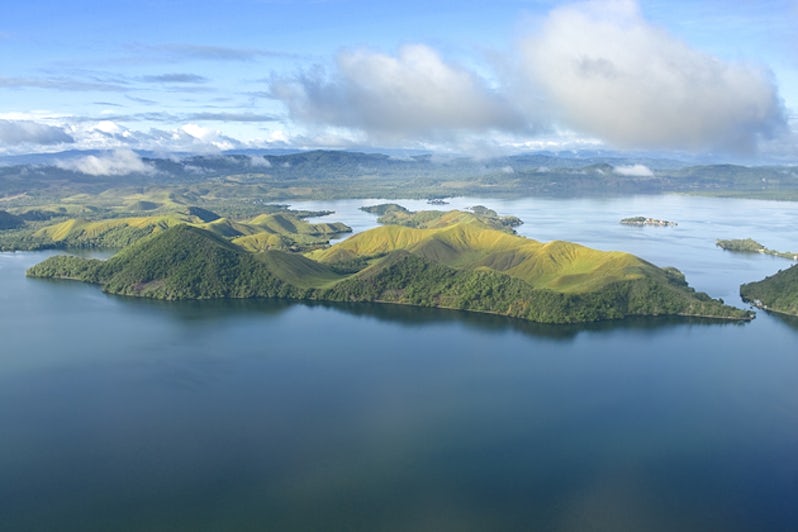 Aerial view of Papua New Guinea