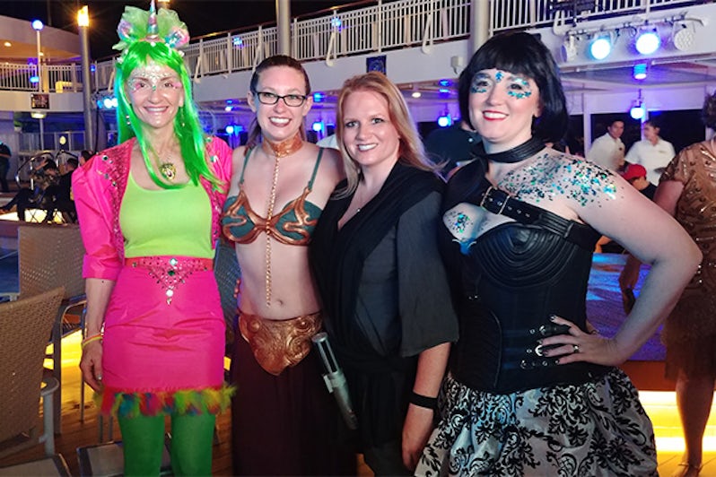 Passengers went all out for Q's Costume Ball,