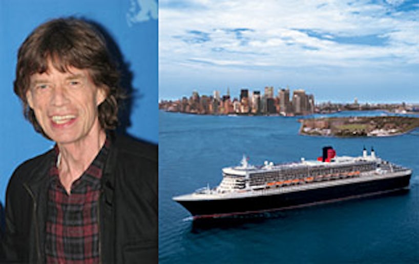 Celebrities at Sea Mick Jagger on Queen Mary 2