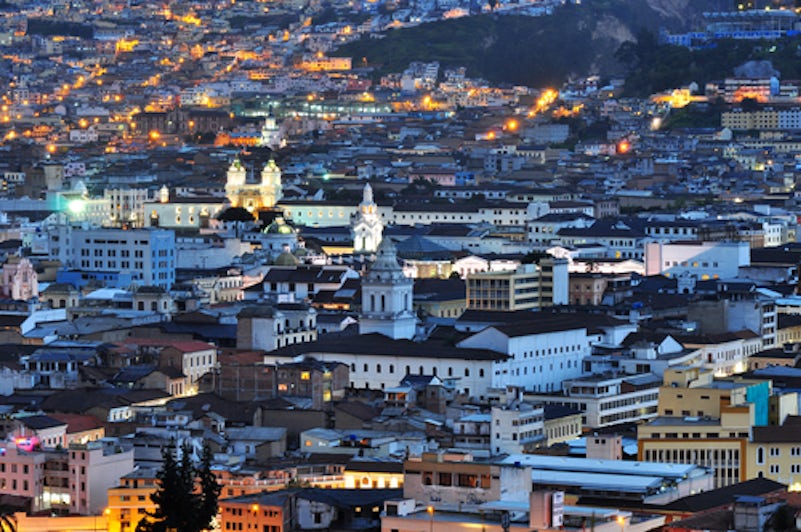 Downtown view of Quito, Ecuador