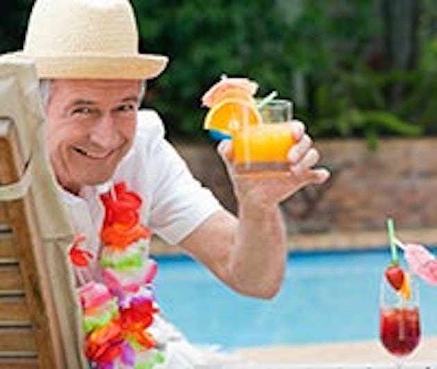 Pool side enjoying a drink - photo courtesy of wavebreakmedia/Shutterstock