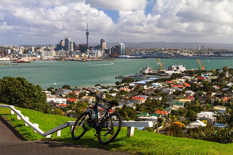 View of Auckland, New Zealand from Mount Victoria