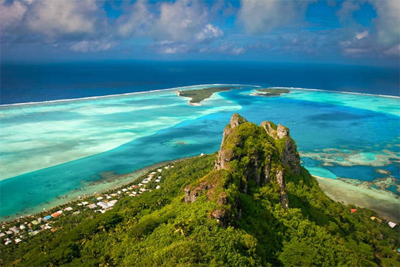 French Polynesia in the South Pacific. 