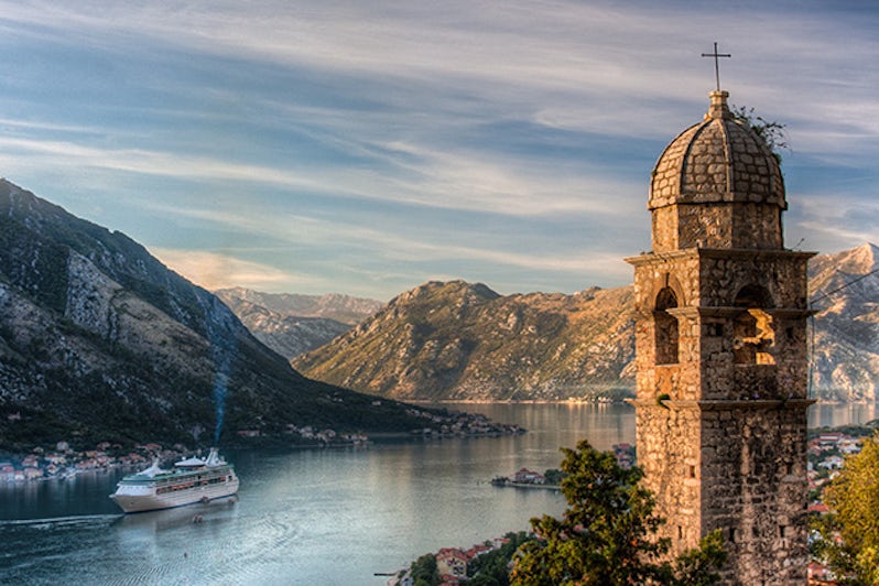 cruise ship in Kotor, Montenegro
