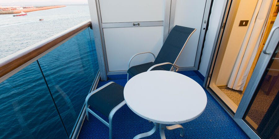 The Mini-Suite with Balcony on Crown Princess The Mini-Suite with Balcony on Crown Princess