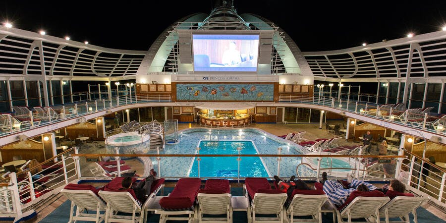 Movies Under the Stars on Crown Princess Movies Under the Stars on Crown Princess