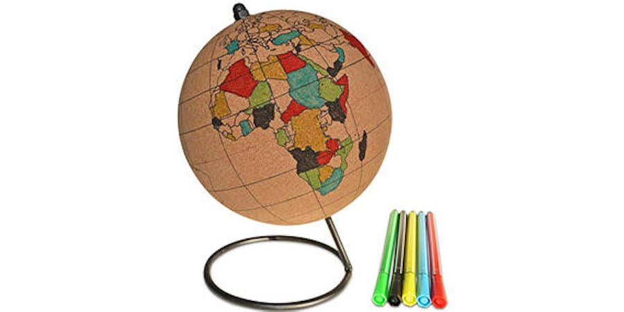 Color-In Cork Globe With Markers (Photo: Amazon) Color-In Cork Globe With Markers (Photo: Amazon)
