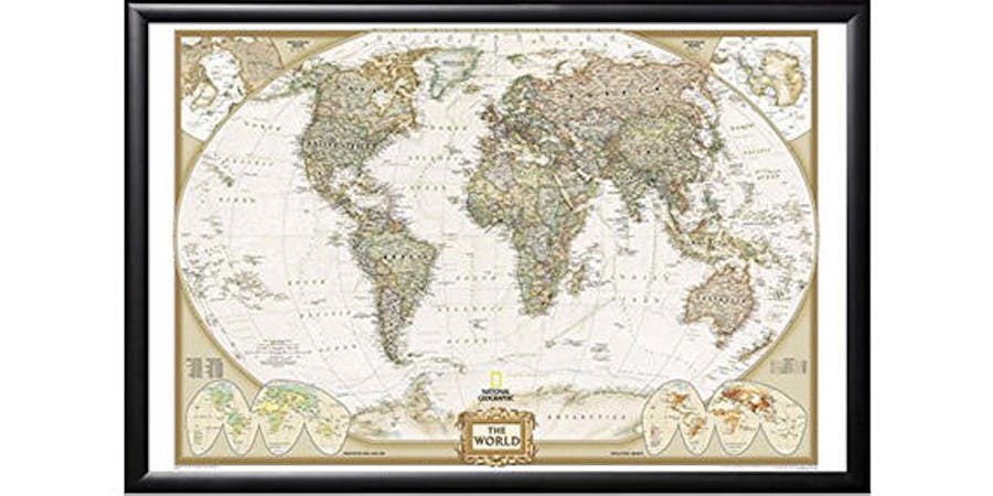 National Geographic Travel Map With Pins (Photo: Amazon) National Geographic Travel Map With Pins (Photo: Amazon)