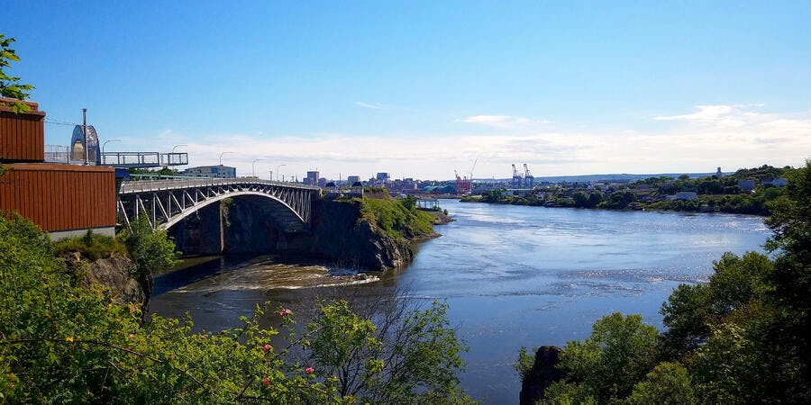 Reversing Falls in Saint John, New Brunswick (Photo: Mary Capriole/Shutterstock) Reversing Falls in Saint John, New Brunswick (Photo: Mary Capriole/Shutterstock)