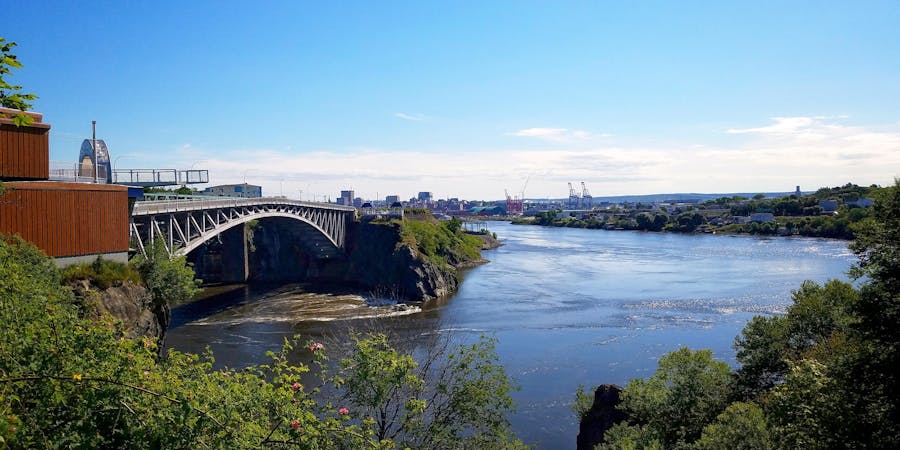 Reversing Falls in Saint John, New Brunswick (Photo: Mary Capriole/Shutterstock) Reversing Falls in Saint John, New Brunswick (Photo: Mary Capriole/Shutterstock)