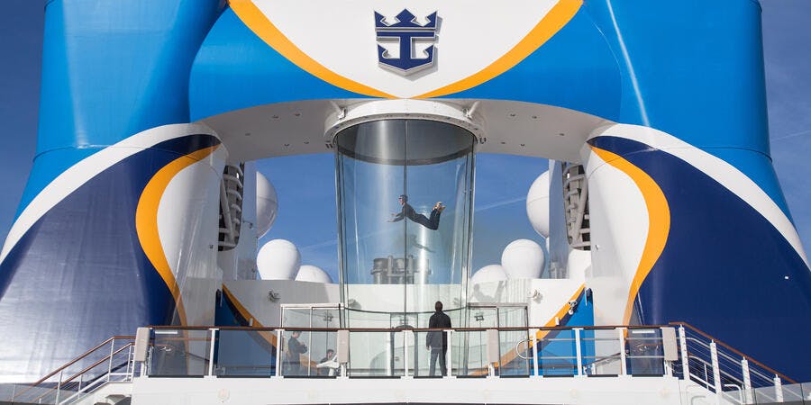 Skydiving Onboard Quantum of the Seas (Photo: Royal Caribbean International) Skydiving Onboard Quantum of the Seas (Photo: Royal Caribbean International)