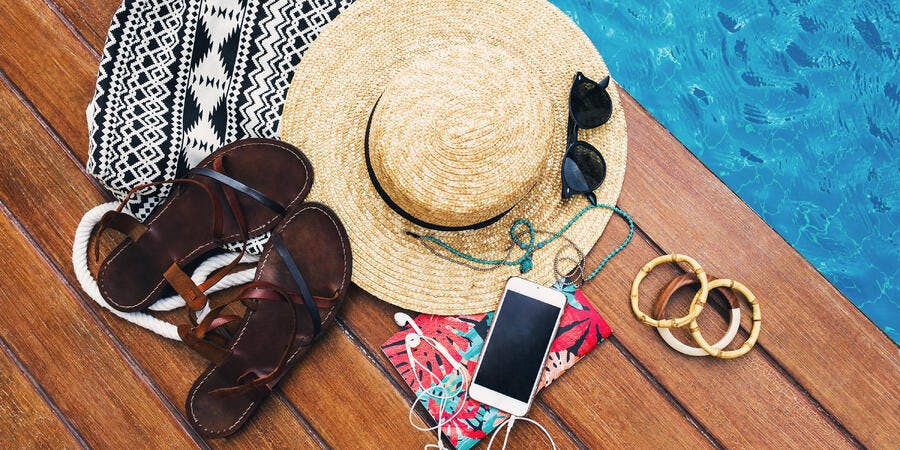 Personal Belongings Near Pool (Photo: Svitlana Sokolova/Shutterstock) Personal Belongings Near Pool (Photo: Svitlana Sokolova/Shutterstock)