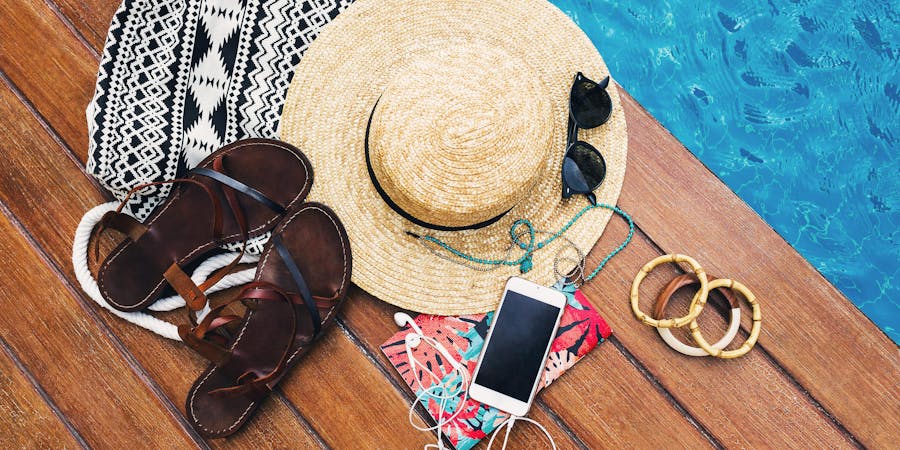 Personal Belongings Near Pool (Photo: Svitlana Sokolova/Shutterstock) Personal Belongings Near Pool (Photo: Svitlana Sokolova/Shutterstock)