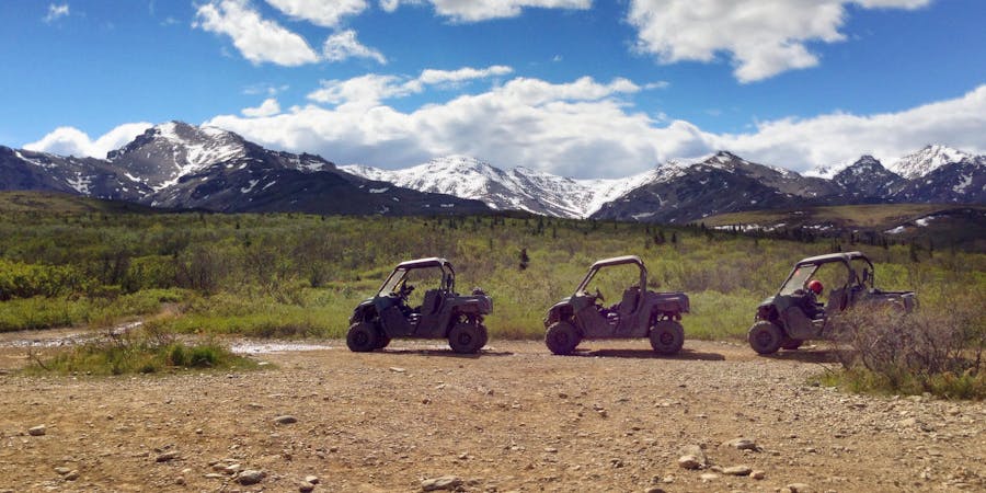 ATVs lined-up at Denali National Park (Photo: La Paloma in the City/Shutterstock) ATVs lined-up at Denali National Park (Photo: La Paloma in the City/Shutterstock)