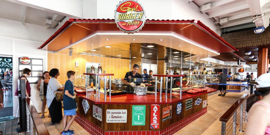 Guy's Burger Joint on Carnival Imagination (Photo: Cruise Critic) Guy's Burger Joint on Carnival Imagination (Photo: Cruise Critic)