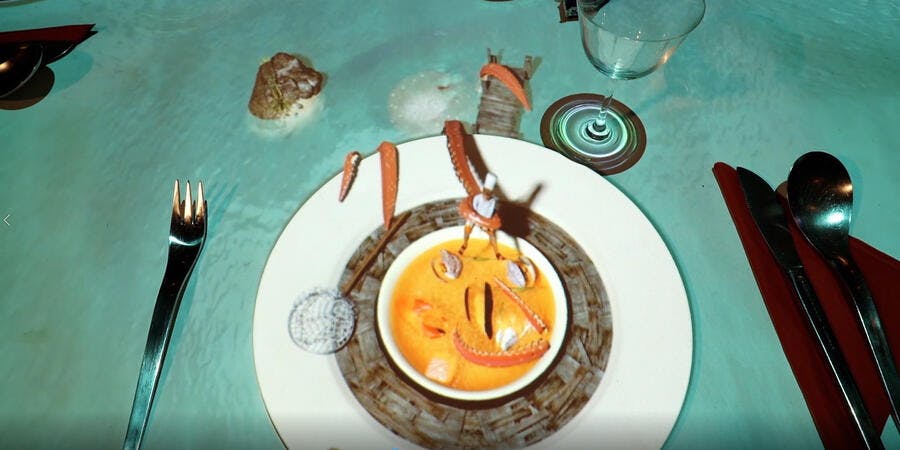Le Petit Chef at Qsine on Celebrity Cruises (Photo: Skullmapper) Le Petit Chef at Qsine on Celebrity Cruises (Photo: Skullmapper)