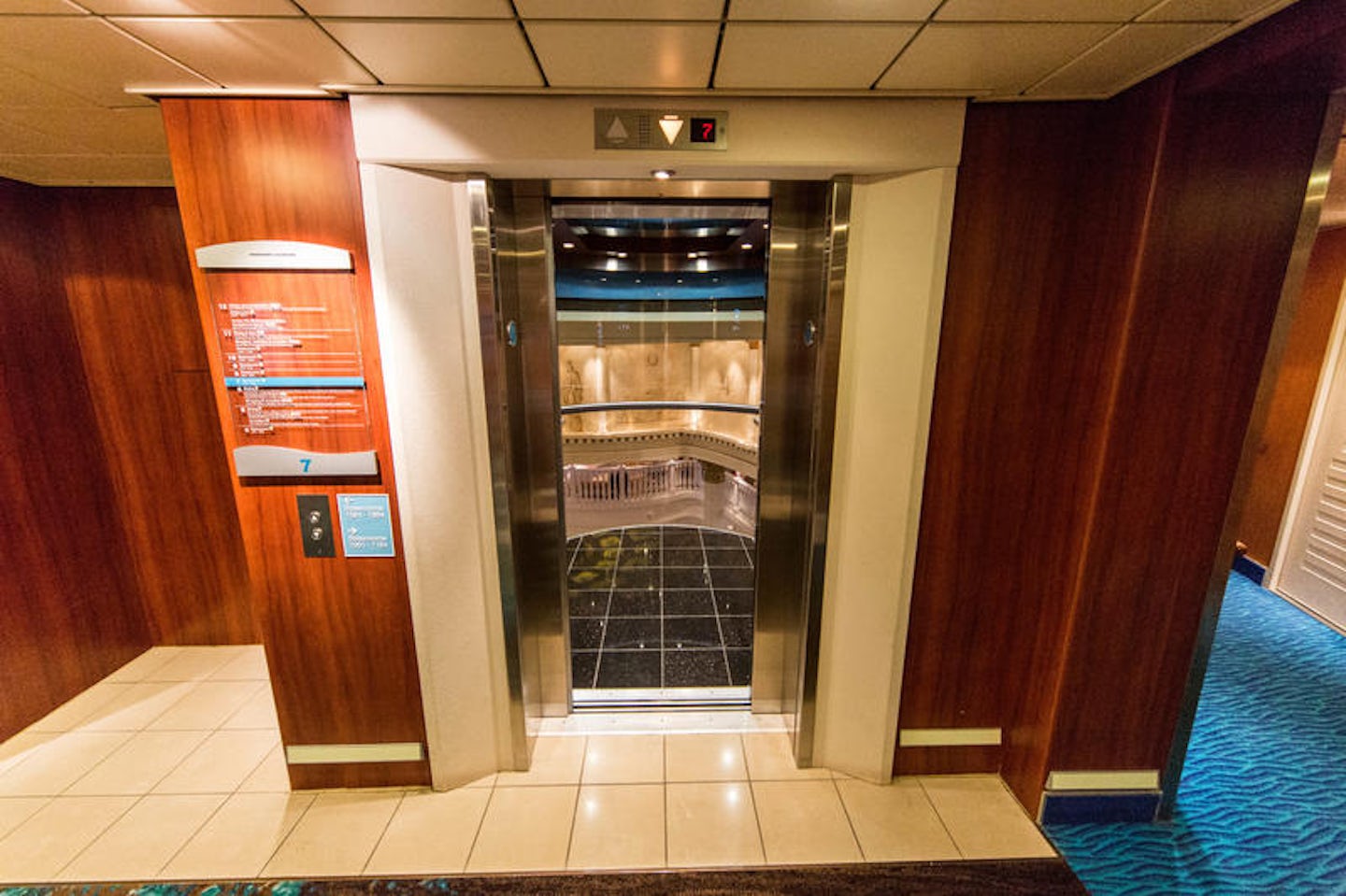 Elevators on Pride of America