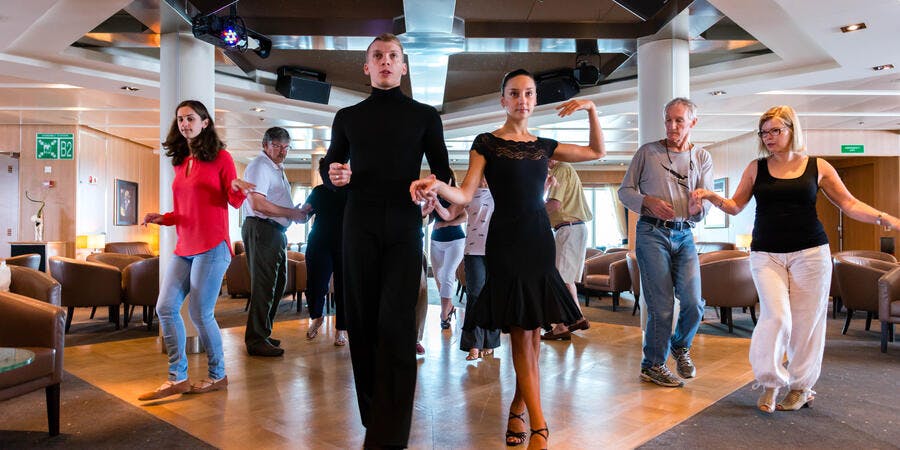 Dance class hosted on Seabourn Quest (Photo: Cruise Critic) Dance class hosted on Seabourn Quest (Photo: Cruise Critic)