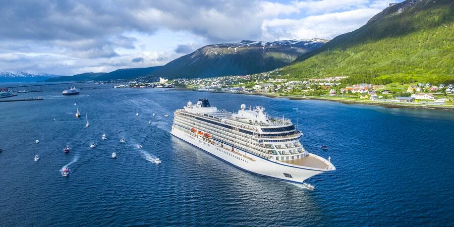 Viking Sky in Tromso (Photo: Viking Ocean Cruises) Viking Sky in Tromso (Photo: Viking Ocean Cruises)