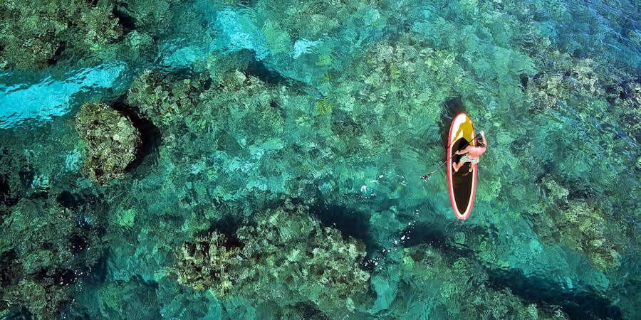 Paddle-Boarding in the Bahamas (Photo: Joe West/Shutterstock) Paddle-Boarding in the Bahamas (Photo: Joe West/Shutterstock)