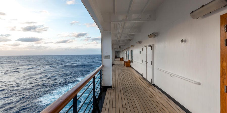 Exterior Deck on Zuiderdam Exterior Deck on Zuiderdam