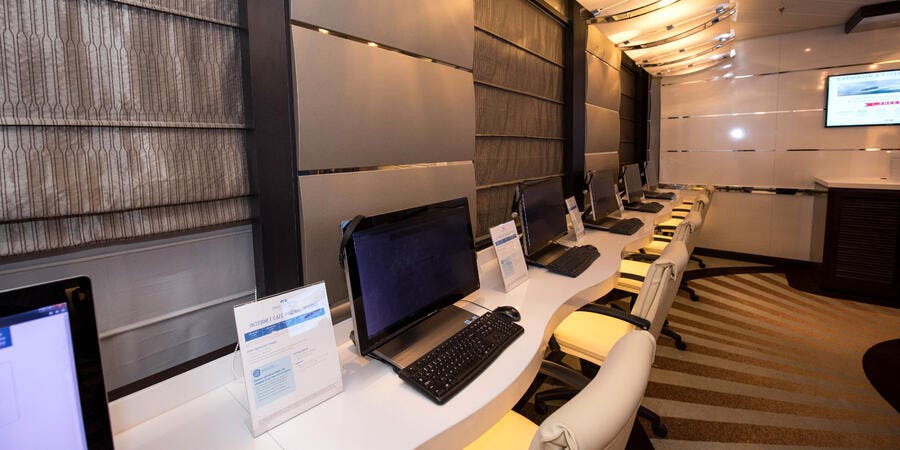 Internet Cafe on Regal Princess (Photo: Cruise Critic) Internet Cafe on Regal Princess (Photo: Cruise Critic)