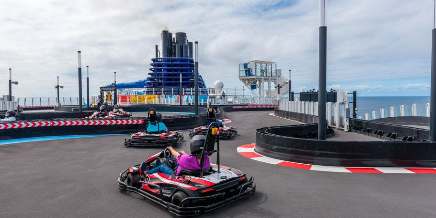 Go-Kart Racetrack on Norwegian Bliss (Photo: Cruise Critic) Go-Kart Racetrack on Norwegian Bliss (Photo: Cruise Critic)